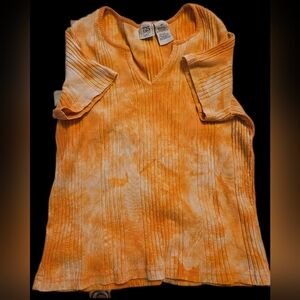 Orange Tie-Dye Women's Top